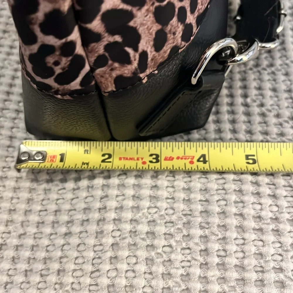 TJ Collection Leopard Torbole Convertible Transformer Backpack Crossbody Bag